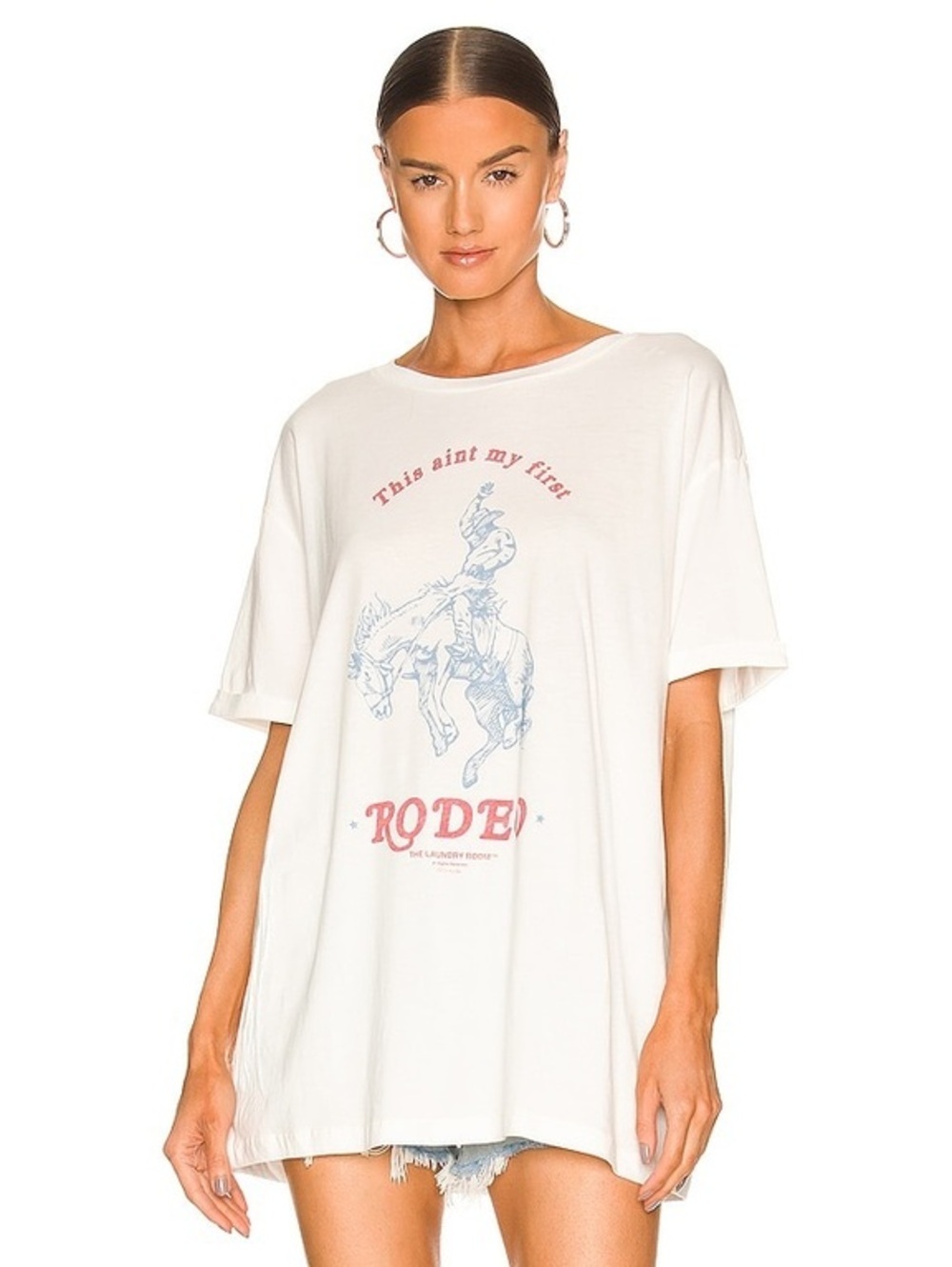 The Laundry Room This Ain't My First Rodeo Oversized Tee in Super Bright
